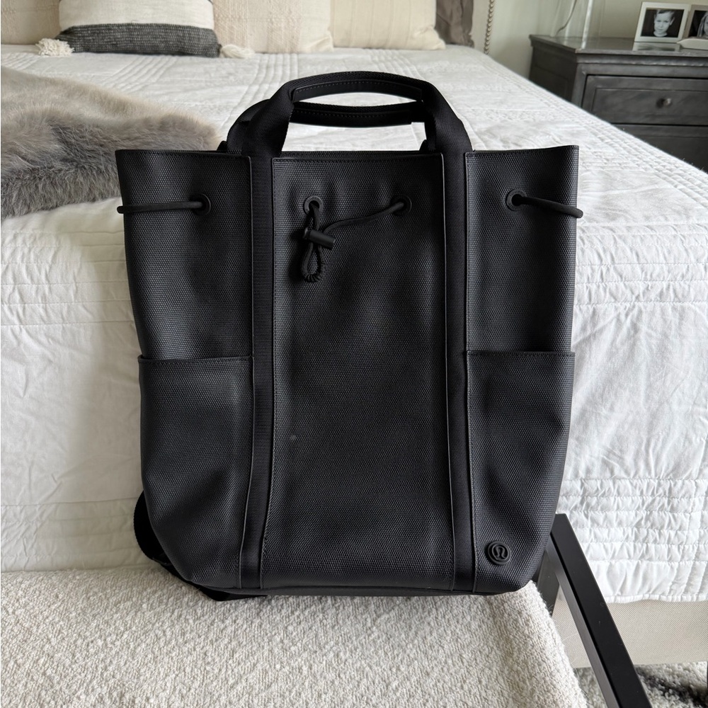lululemon athletica Black Tote-Style Backpack